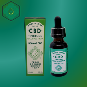 full spectrum tincture on a gradient background